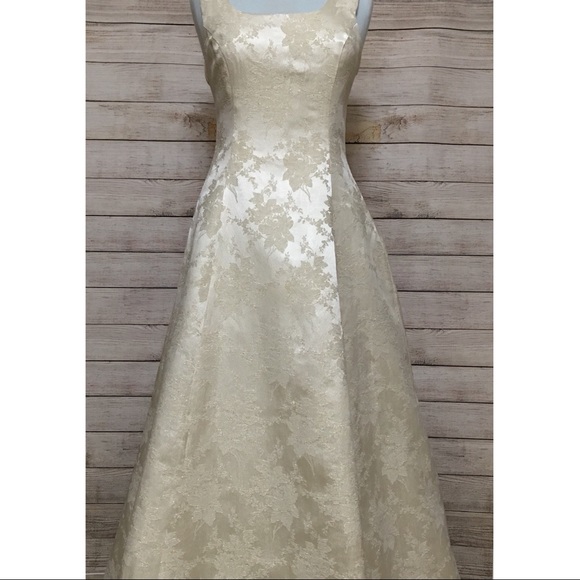 Vintage Ivory and Gold Scott McClintock Gown